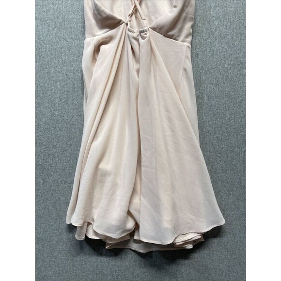 Lulus Womens Mini Cocktail Elegant Dress Sizel XS Light Pale Pink Peach - Picture 8 of 11